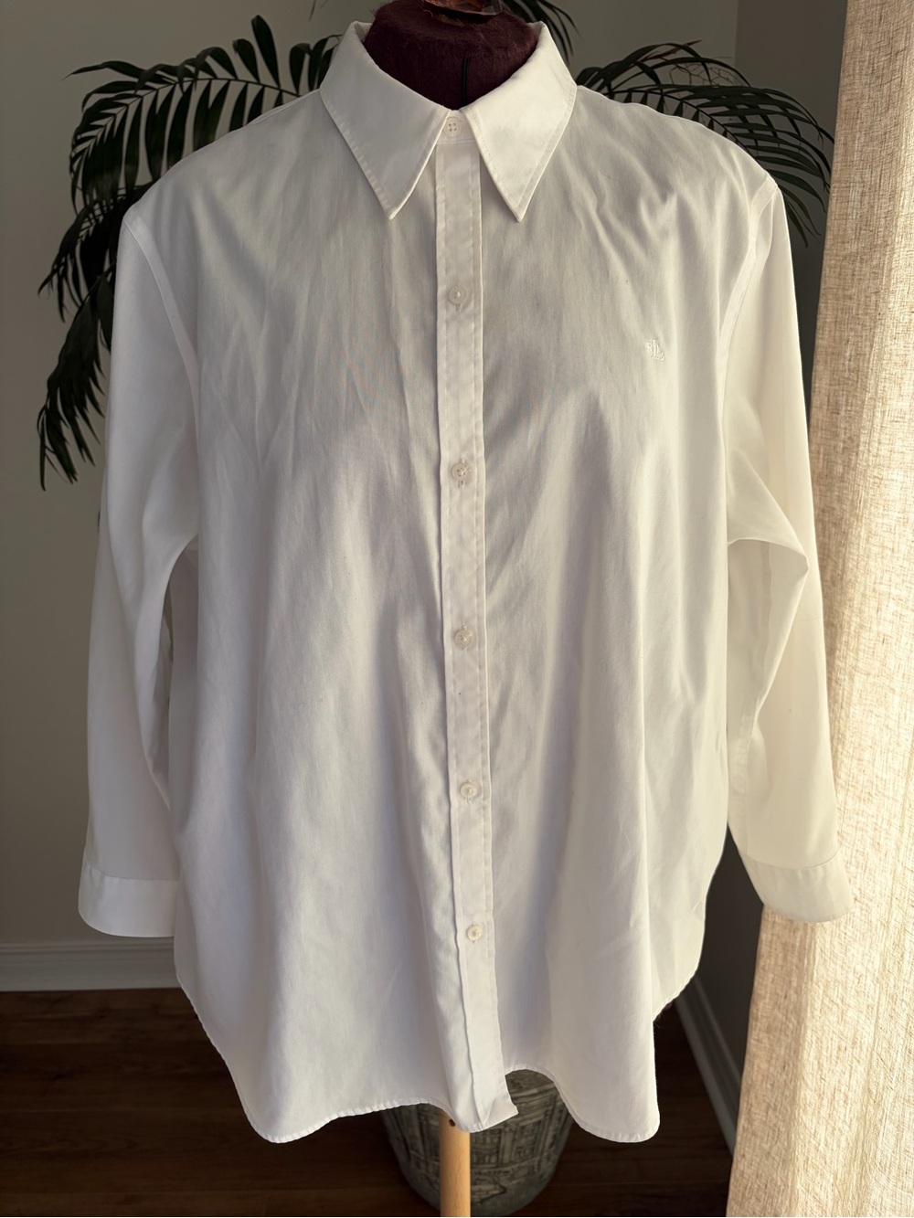 LRL Classic Women’s Collared Shirt Sz XL